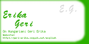 erika geri business card